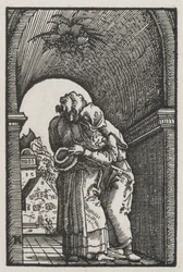 Der Fall und die Erlösung des Menschen: Die Umarmung von Joachim und Anna am Goldenen Tor