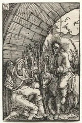 Der Fall und die Erlösung des Menschen: Der Einzug in Jerusalem, ca. 1515