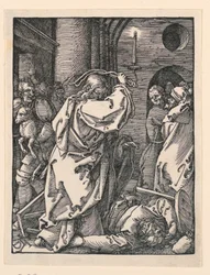 Christus vertreibt die Händler aus dem Tempel, aus der Serie Die kleine Passion