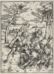 Herkules besiegt die Molioniden-Zwillinge