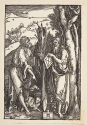 Johannes der Täufer und St. Onuphrius in der Wildnis