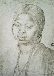 Porträt von Catherine, der Mulattin des portugiesischen Bradao, 1521