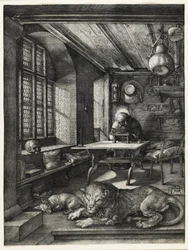 Heiliger Hieronymus in seinem Studierzimmer, 1514