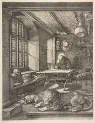 Heiliger Hieronymus in seinem Studierzimmer, 1514