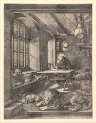 Der heilige Hieronymus in seinem Studierzimmer