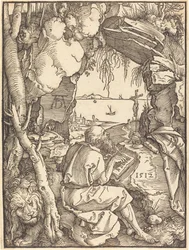 Heiliger Hieronymus in einer Höhle