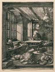 Der heilige Hieronymus in seiner Zelle