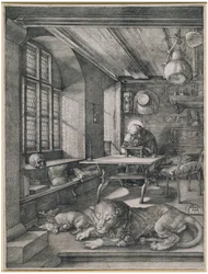Heiliger Hieronymus in seinem Studierzimmer