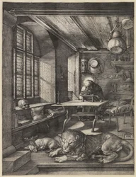 Heiliger Hieronymus in seinem Studierzimmer, 1514