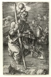 Der heilige Christophorus nach rechts gewandt, 1521