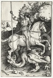 Der heilige Georg tötet den Drachen