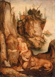 St. Hieronymus und der Löwe, ca. 1500