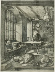 Der heilige Hieronymus in seinem Studierzimmer