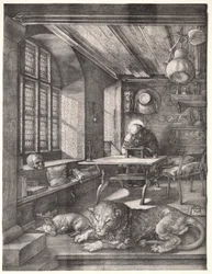 St. Hieronymus in seinem Studierzimmer