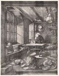 St. Hieronymus in seinem Studierzimmer, 1514