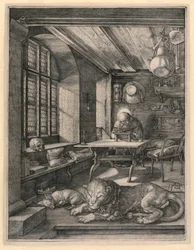 Der heilige Hieronymus in seinem Studierzimmer