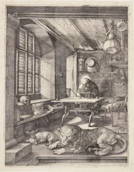 Der heilige Hieronymus in seinem Studierzimmer