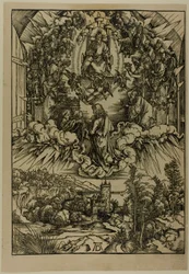 St. Johannes vor Gott und den Ältesten, aus der Apokalypse