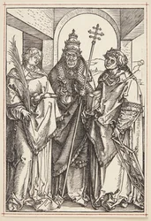 Die Heiligen Laurentius, Sixtus und Stephanus