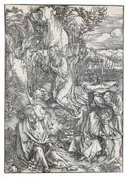 Die Agonie im Garten, aus der Serie Die Große Passion, ca. 1496