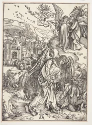 Der Engel zeigt St. Johannes das neue Jerusalem