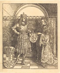 Die Verlobung von Maximilian mit Maria von Burgund