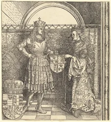 Die Verlobung von Maximilian mit Maria von Burgund