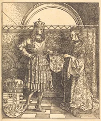 Die Verlobung von Maximilian mit Maria von Burgund, 1515