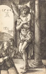 Der Mann der Schmerzen steht an der Säule, 1509