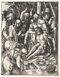 Die Kleine Passion: Beweinung, ca. 1509-1510