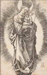 Die Jungfrau mit einer Krone aus Sternen und einem Zepter, 1516