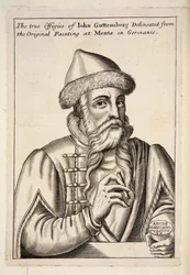 Johannes Gutenberg, Veröffentlichung 1683 (Gravur)