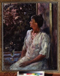 Porträt der Dichterin Anna Achmatowa (1889-1966)