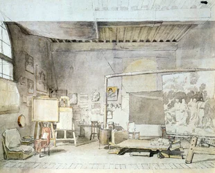Atelier des Künstlers in Rom