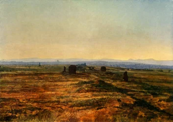 Die Via Appia bei Sonnenuntergang