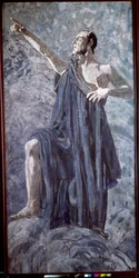 Feodor Chaliapin als Mephistopheles in der Oper Faust von Charles Gounod