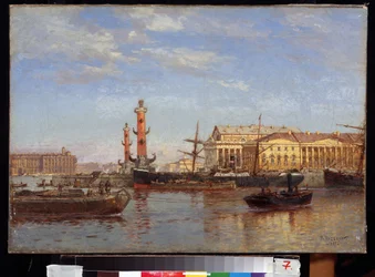 Ansicht von Sankt Petersburg von der Newa aus