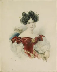 Porträt von Prinzessin Natalia Viktorovna Kochubey, geb. Kochubey 1800-1854, 1830er Jahre