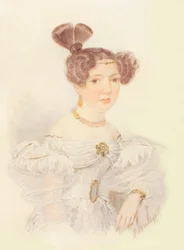 Porträt von Jekaterina Iwanowna Sagryazhskaja 1779-1842