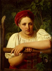 Ein Bauernmädchen aus der Region Twer, 1840