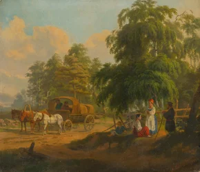 Landschaft mit russischer Troika, 1801