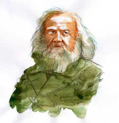 Porträt von Dimitri Iwanowitsch Mendelejew