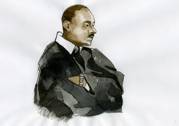 Porträt von Pastor Martin Luther King (1929-1968)