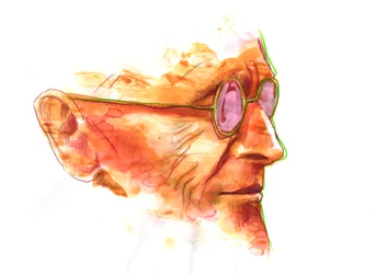 Porträt des Schriftstellers Hermann Hesse (1877-1962)