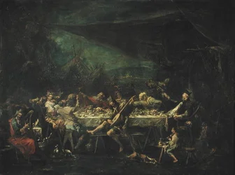 Böhmisches Hochzeitsbankett, ca. 1730-35
