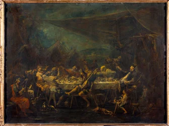 Mahlzeit der Bohemiens Gemälde von Alessandro Magnasco (1667-1749) 18. Jahrhundert