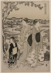 Omu der Papagei (aus der Serie Sieben elegante Episoden aus dem Leben der Dichterin Ono no Komachi)