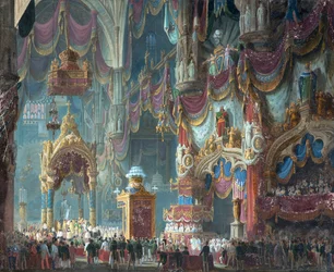 Die Krönung Kaiser Ferdinands I. von Österreich zum König von Lombardo-Venetien im Mailänder Dom