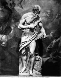 Statue, die den heiligen Hieronymus darstellt