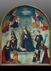 Madonna und Kind mit Heiligen